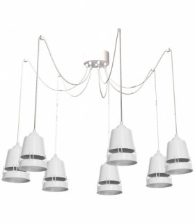Lampa Wisząca APOLLO WHITE 7xE27 Eko-Light MLP775