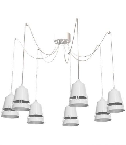 Lampa Wisząca APOLLO WHITE 7xE27 Eko-Light MLP775