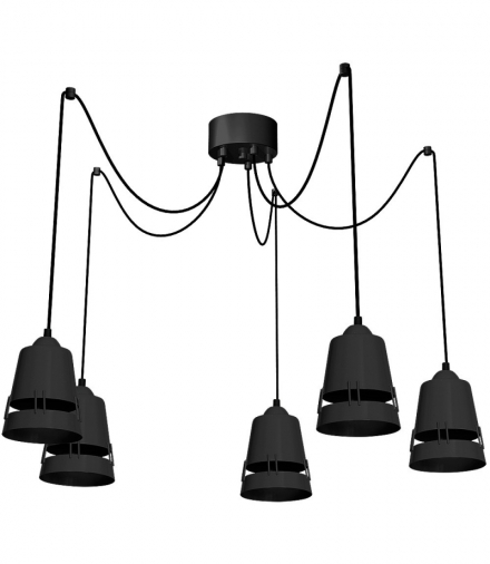 Lampa Wisząca APOLLO BLACK 5xE27 Eko-Light MLP781