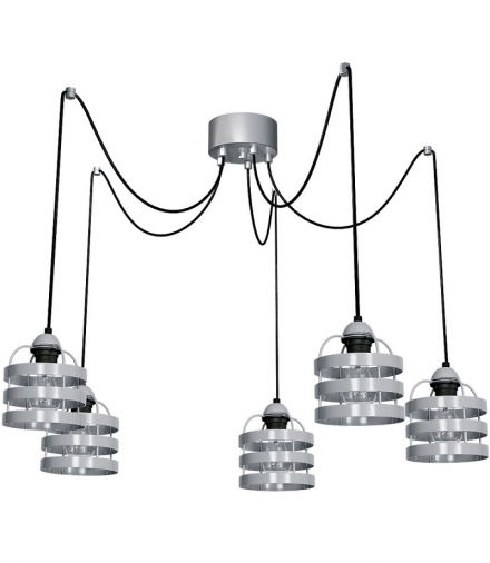 Lampa wisząca LARS GREY 5xE27 Eko-Light MLP788