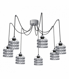 Lampa wiszaca LARS GREY 7xE27 Eko-Light MLP789