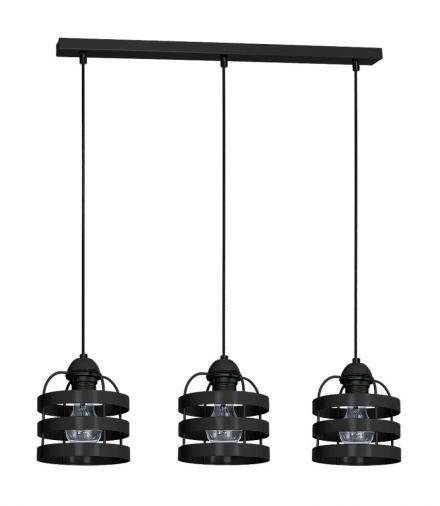 Lampa wisząca LARS BLACK 3xE27 Eko-Light MLP799