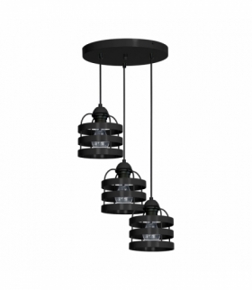 Lampa wisząca LARS BLACK 3xE27 Eko-Light MLP801