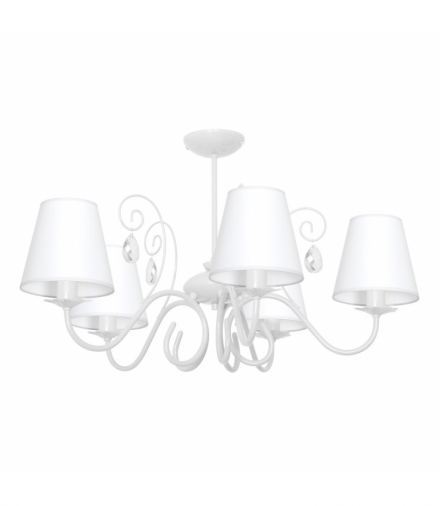 Żyrandol SARA WHITE 5xE14 Eko-Light MLP1049