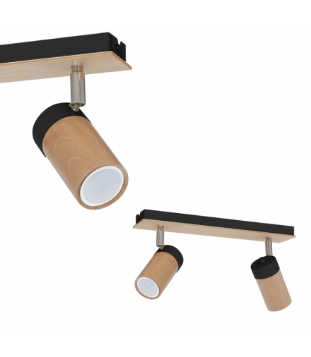 Lampa sufitowa BARON BLACK 2xGU10 Eko-Light MLP9014