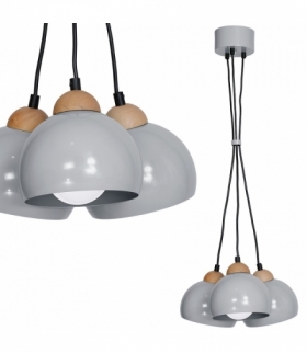 Lampa wisząca DAMA GRAY 3xE27 Eko-Light MLP6380