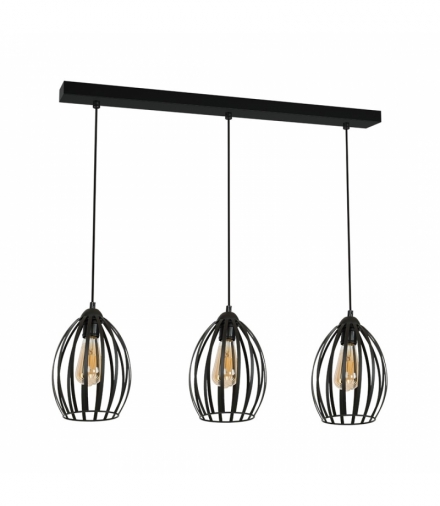 Lampa Wisząca RUSSEL BLACK 3xE27 Eko-Light MLP4732