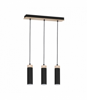 Lampa Wisząca Pedro Black 3xGU10 Eko-Light MLP4261