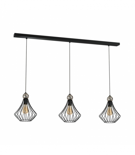Lampa wisząca JEWEL BLACK 3xE27 Eko-Light MLP4209