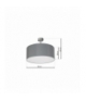 LAMPA SUFITOWA BARI GREY 3xE27 Eko-Light MLP4685
