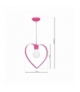 Lampa wisząca AMORE DARK PINK 1xE27 Eko-Light MLP9956