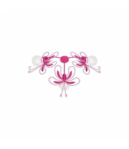 Lampa sufitowa PAŹ DARK PINK 3xE27 Eko-Light MLP5349
