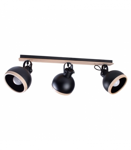 Lampa sufitowa OVAL BLACK 3xE27 Eko-Light MLP8658