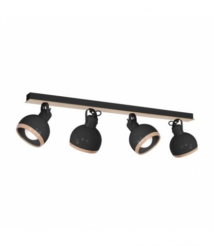 Lampa sufitowa OVAL BLACK 4xE27 Eko-Light MLP8660