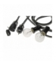 GIRLANDA PROFESJONALNA IP44 CZARNA 5M + GNIAZDO Eko-Light EKO1571