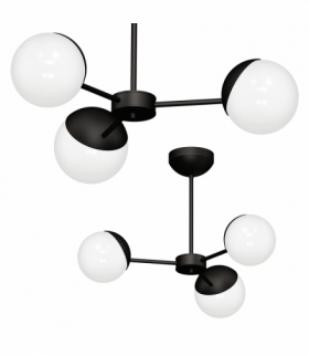 Żyrandol SFERA BLACK 3xE14 Eko-Light MLP8865