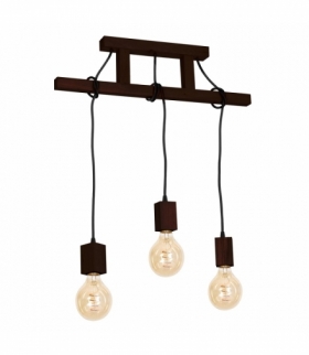 Lampa Wisząca JACK 3xE27 Orzech Eko-Light MLP4360
