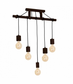 Lampa Wisząca JACK 5xE27 Orzech Eko-Light MLP4361