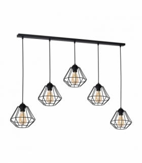Lampa wisząca COLIN BLACK 5xE27 Eko-Light MLP4791