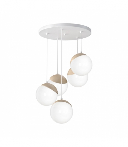 Lampa wisząca SFERA WOOD 5xE14 Eko-Light MLP5426