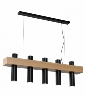 Lampa wisząca WEST BLACK 5xGU10 Eko-Light MLP5511