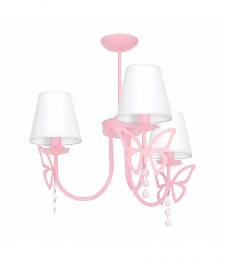 Żyrandol CHARLOTTE PINK 3xE14 Eko-Light MLP4216