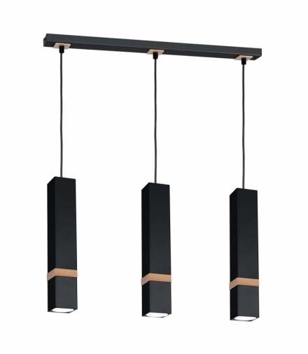 Lampa wisząca VIDAR BLACK 3xGU10 Eko-Light MLP5404