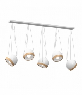 Lampa wisząca OVAL WHITE 5xE27 Eko-Light MLP5468