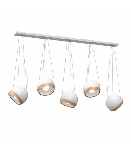 Lampa wisząca OVAL WHITE 5xE27 Eko-Light MLP5468