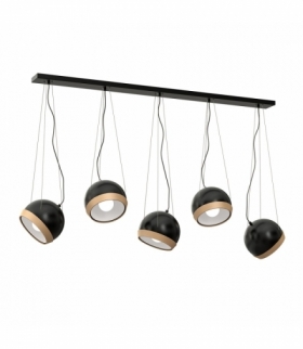 Lampa wisząca OVAL BLACK 5xE27 Eko-Light MLP5473