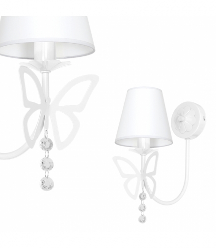 Kinkiet CHARLOTTE WHITE 1xE14 Eko-Light MLP4976