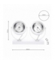 Oprawa natynkowa LUGAR WHITE 2xAR111 GU10 Eko-Light ML5705