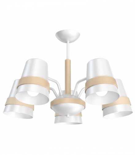 Żyrandol VENEZIA WHITE 5xE27 Eko-Light MLP5446