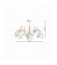 Żyrandol VENEZIA WHITE 5xE27 Eko-Light MLP5446