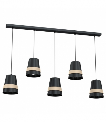 Lampa wisząca VENEZIA BLACK 5xE27 Eko-Light MLP5452
