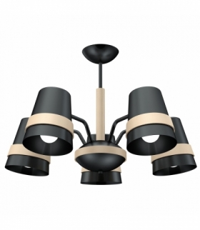 Żyrandol VENEZIA BLACK 5xE27 Eko-Light MLP5459