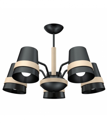 Żyrandol VENEZIA BLACK 5xE27 Eko-Light MLP5459
