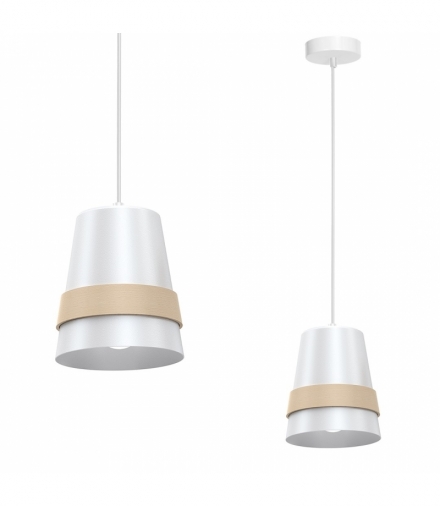 Lampa wisząca VENEZIA WHITE 1xE27 Eko-Light MLP5437