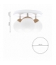 Lampa sufitowa SFERA WOOD 3xE14 Eko-Light MLP5429