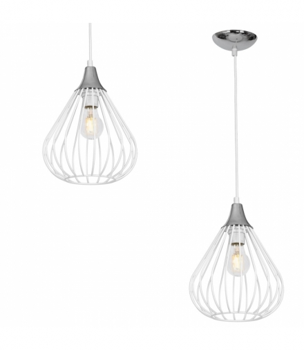 Lampa wisząca KANE WHITE 1xE27 Eko-Light MLP4799