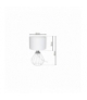 Lampa stołowa KANE WHITE 1xE27 Eko-Light MLP4802