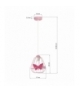 Lampa wisząca KAGO PINK 1XE27 Eko-Light MLP4927