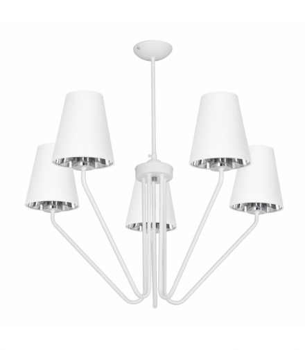 Żyrandol VICTORIA WHITE 5xE27 Eko-Light MLP4918