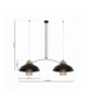 Lampa wisząca BJORN BLACK 2xE27 Eko-Light MLP4812