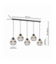 Lampa wisząca CLIFF BLACK 5xE27 Eko-Light MLP5526