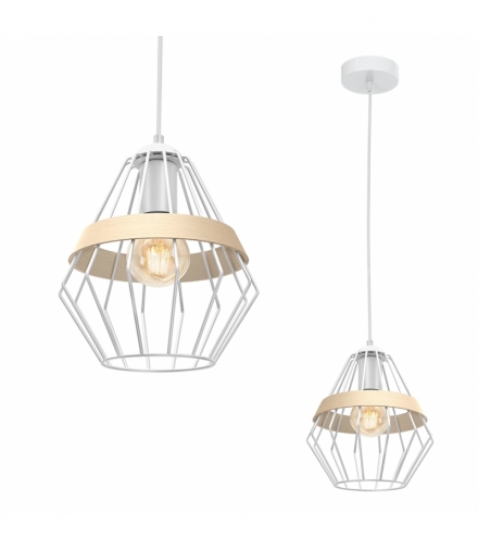 Lampa wisząca CLIFF WHITE 1xE27 Eko-Light MLP5518