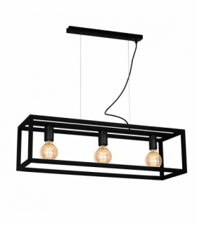 Lampa wisząca CAGE BLACK 3xE27 Eko-Light MLP5558