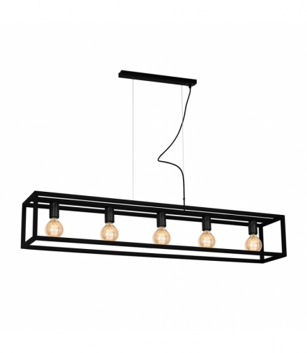 Lampa wisząca CAGE BLACK 5xE27 Eko-Light MLP5560