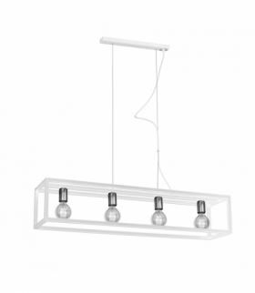 Lampa wisząca CAGE WHITE 4xE27 Eko-Light MLP5563