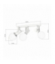 Lampa sufitowa AURIS WHITE 3xE14 Eko-Light MLP4848